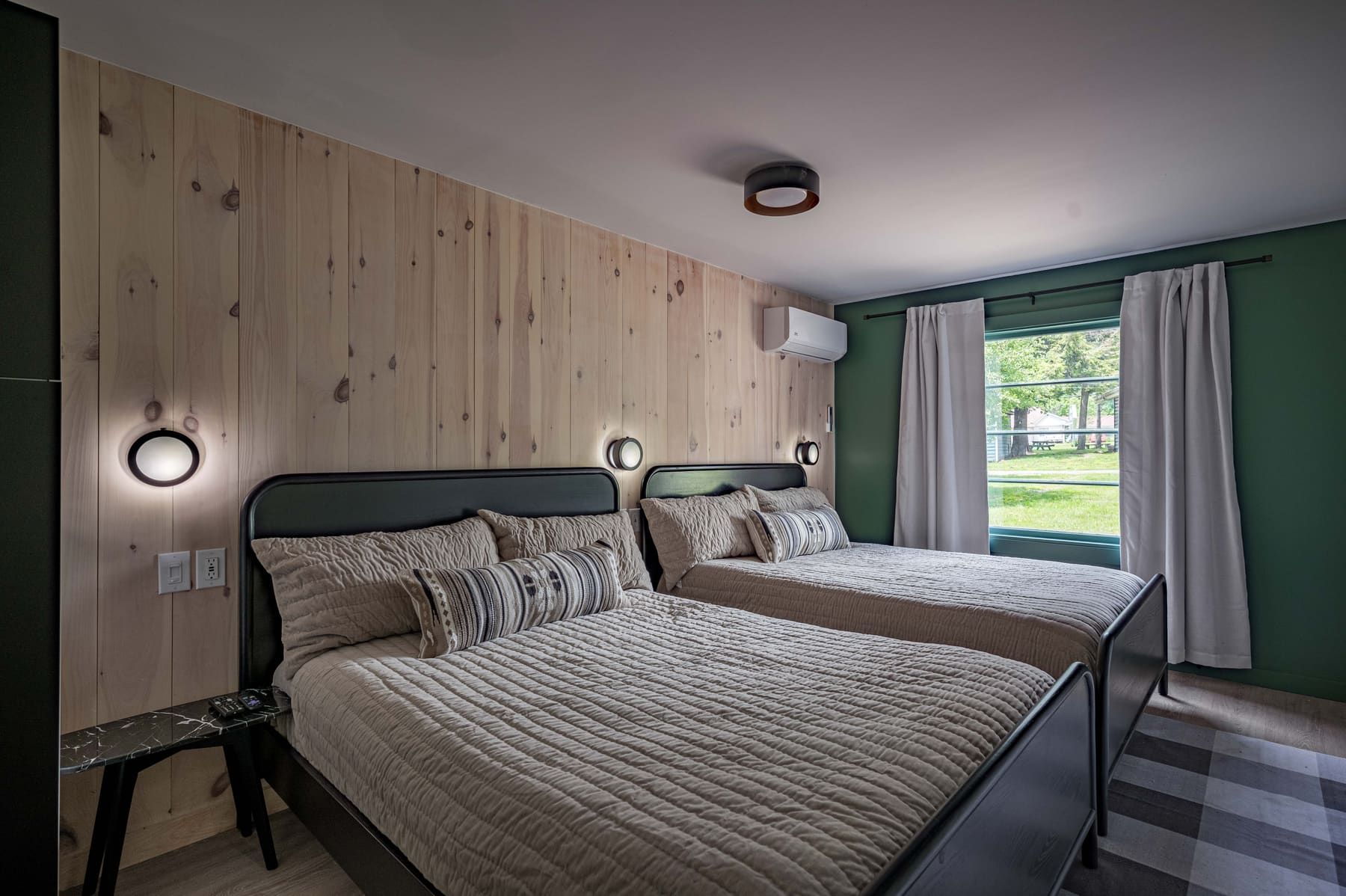 Double Queen Cabin interior with two queen beds