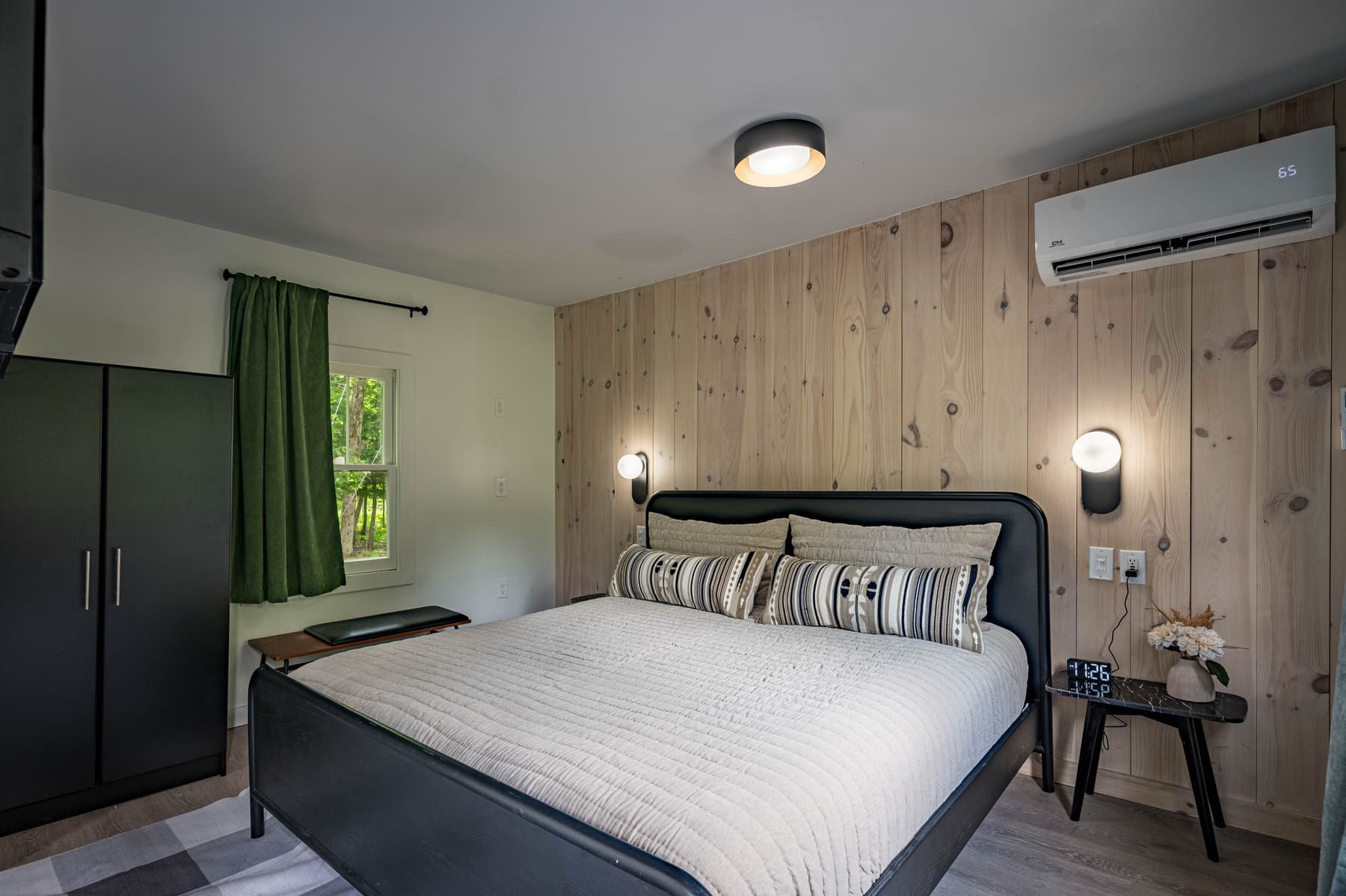 King Bed Cabin interior view
