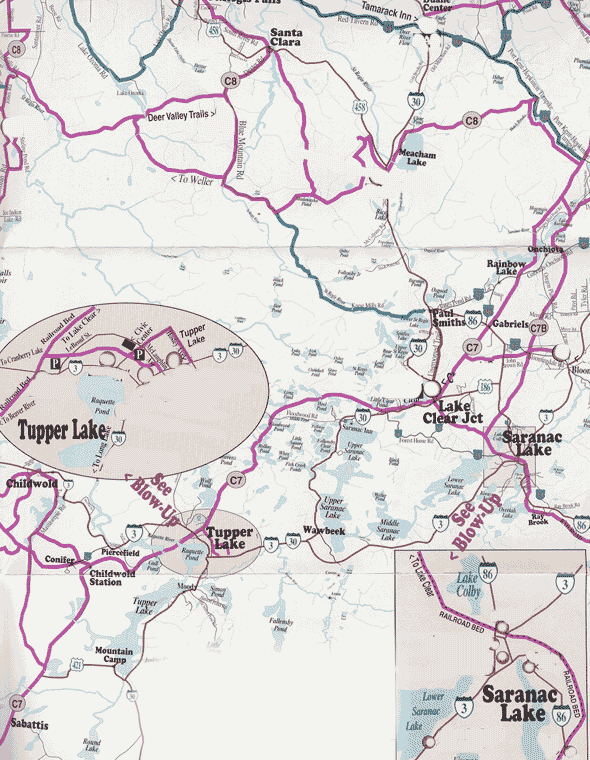 Franklin County snowmobile trail map